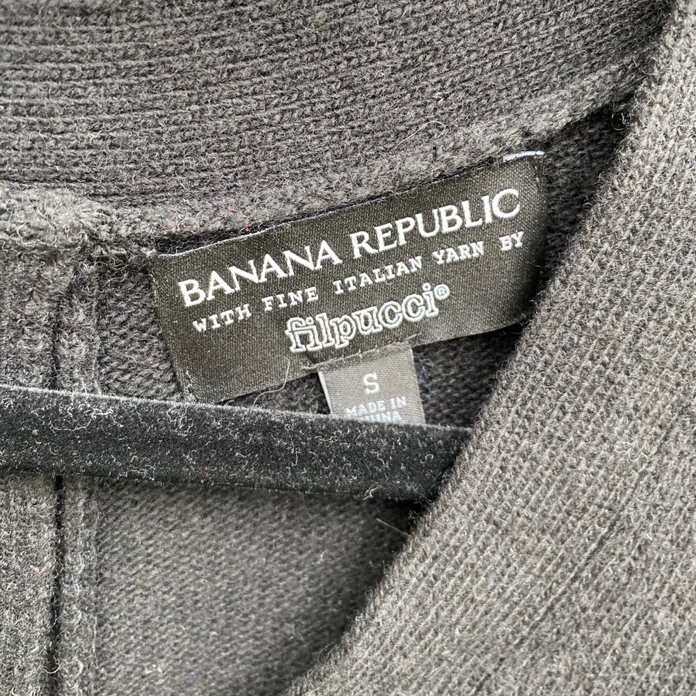 Banana Republic Filpucci Black Wool Sweater - Picture 2 of 5